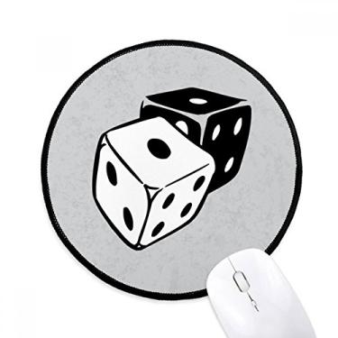 Imagem de Mouse pad com ilustração de cassino preto e branco para computador