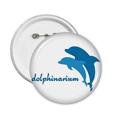 Imagem de Emblema com estampa de golfinho amigável ao oceano azul 5 peças
