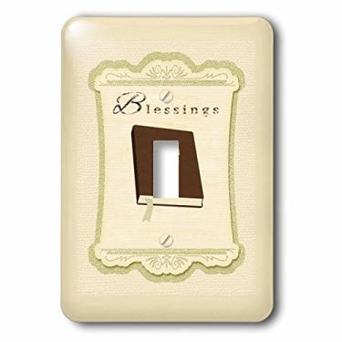 Imagem de 3dRose Interruptor de alternância lsp_180923_1 Cross On Bible-Blessings