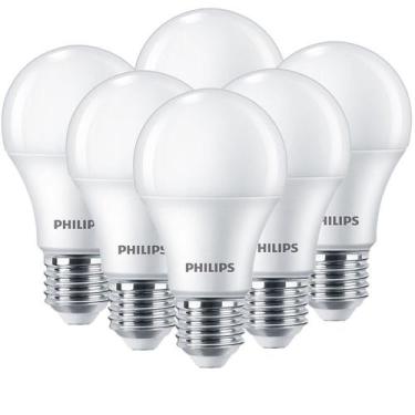 Imagem de 06 Lâmpadas Led Philips Luz Quente 806Lm - Ilumina Muito