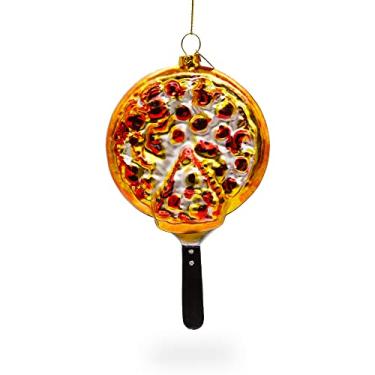 Imagem de BESTPYSANKY Enfeite de Natal de vidro para comida de pizza