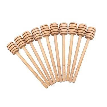 Imagem de Generic 10 Peças Dipper de de Madeira, Dispensar, Equipamento de Xarope de Bordo Colher para