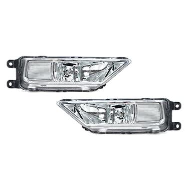 Imagem de JESYMBX Para VolksWagen Para VW Tiguan 5N 2016-2021 Luz de neblina do carro para-choque dianteiro lâmpada de neblina com lâmpadas de halogênio