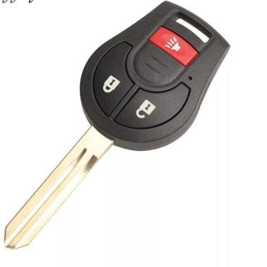 Imagem de Capa Carcaça da Chave Nissan Versa March Tiida Sentra 3 Botões 2011 2012 2013 2014 2015 2016 2017 2018