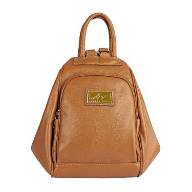 Imagem de Mochila de couro saco 3 em 1 Sabrina - Caramelo