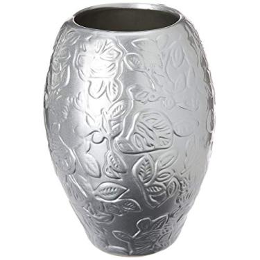 Imagem de Cachepô Relevo Alto Ceramicas Pegorin Prata