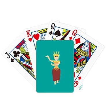 Imagem de OFFbb-USA Cambojan Festival Dancing Women Poker Baralho Tabuleiro