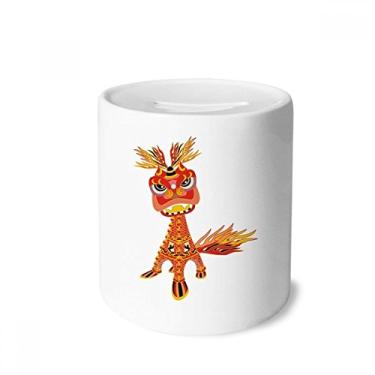 Imagem de DIYthinker China França Torre Eiffel Leão Dinheiro Caixa Cerâmica Porta-Moedas Presente