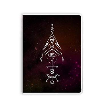 Imagem de Diário de capa macia para caderno de totem Alien Geometry Universe Geometry