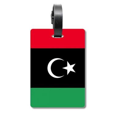 Imagem de Líbia Bandeira Nacional da África Bolsa de Mala Etiqueta para Bagagem Cartão de Bagagem Scutcheon Etiqueta
