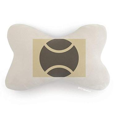 Imagem de DIYthinker Esporte de beisebol simples padrão geométrico acabamento de carro, almofada almofada para apoio de cabeça