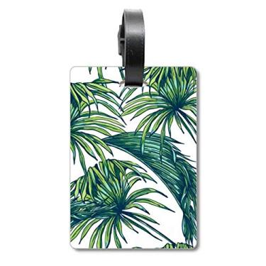 Imagem de Folha Verde Céu Feliz Mala Etiqueta Cartão de Bagagem Etiqueta Scutcheon Etiqueta