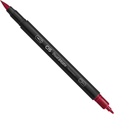 Imagem de Marcador Artístico Aquarelável Dual Brush - Vermelho Escuro - CIS - Caixa com 10 unidades CIS, Vermelho Escuro, pacote de 10