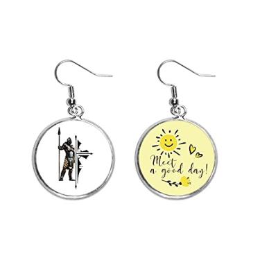 Imagem de Brinco de flor de sol soldado para prateleira de armas, joia moderna