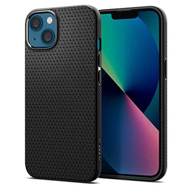 Imagem de Spigen Capa Liquid Air projetada para iPhone 13 Mini (2021) - Preto fosco