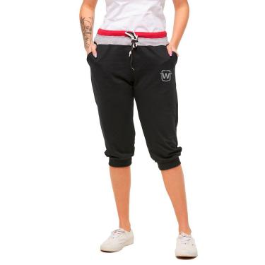 Imagem de Bermuda De Moletom Feminina Saruel Skinny - B1w