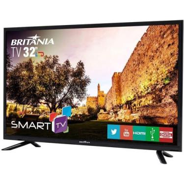 Imagem de Smarttv Led Hd 32" Britânia Smart Com Netflix - Bivolt