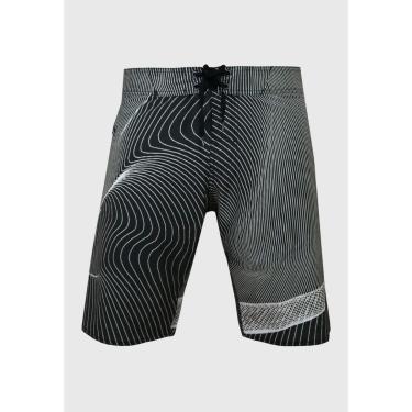 Imagem de Bermuda Água Alkary Linhas Preta-Masculino