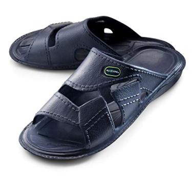 Imagem de Sandália confortáveis ​​sandálias de slides leves dos homens Roxoni Indoor uso ao ar livre azul 11