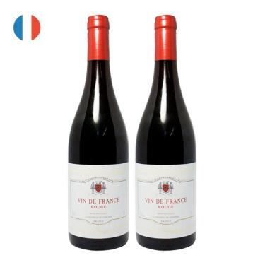 Imagem de Kit 2 Vinhos Vin De France Rouge Tinto França 750ml