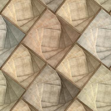 Imagem de Papel De Parede Adesivo Madeira Quadrados Efeito 3d Rolo 1m
