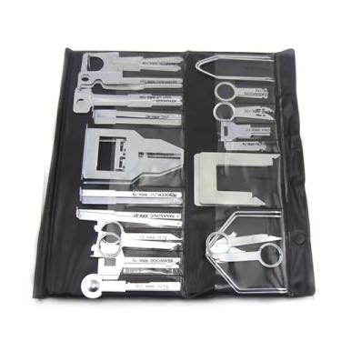Imagem de TECKEEN Ferramenta de reparo de chave de remoção de rádio automotivo de 38 peças para rádio Sony para rádio Clarion para rádios Kenwood