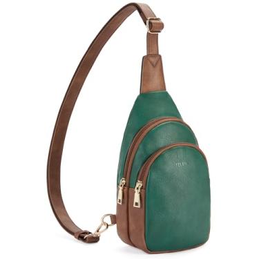 Imagem de Telena Pequena bolsa tiracolo feminina de couro, pochete transversal para mulheres, 3 - verde, Small, Elegante