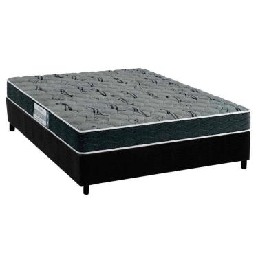 Imagem de  Cama Box Casal: Colchão Espuma D33 Probel ProDormir Advanced Mega Resistente + Base CRC Suede Black(138x188)