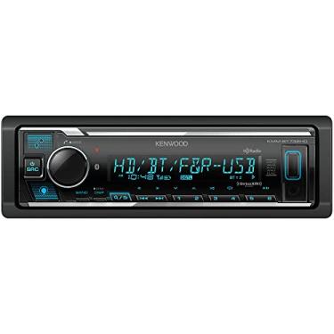 Imagem de KENWOOD KMM-BT732HD estéreo automotivo Bluetooth com porta USB, rádio AM/FM, leitor de MP3, LCD multicolorido, rádio HD, rosto destacável, Amazon Alexa integrada, compatível com sintonizador SiriusXM