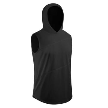 Imagem de Camiseta de compressão masculina Active Vest Body Shaper Slimming Workout Neck Muscle Fitness Tank, Preto, 3G