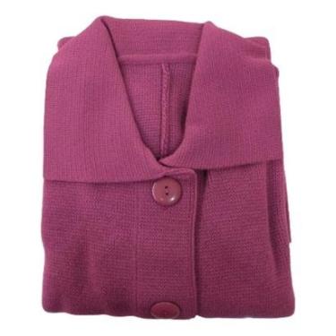 Imagem de Sobretudo Feminino Manga Longa Lã Premium Botão Bolso Quente-Feminino