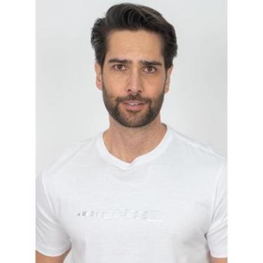 Imagem de Camiseta Aleatory Estampada Silver Waves Branca-Masculino
