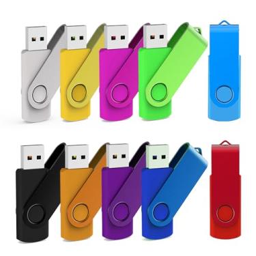 Imagem de Unidade flash USB 32 GB, pacote com 10, unidades flash USB 2.0 a granel, pendrive, pendrive, pen drive