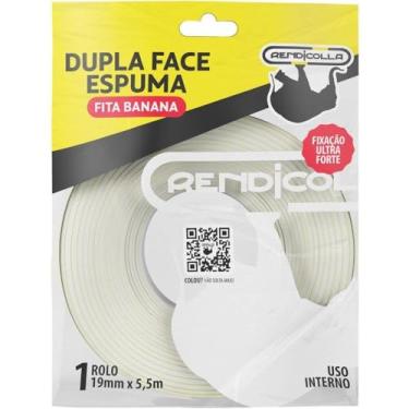 Imagem de Fita Dupla Face, Espuma, 19mm X 5,5 metros, Rendicolla