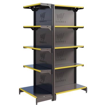 Imagem de Gôndola Fit Centro 1 Ponta E 1 Inicial 2,02m Expositro De Mercado Amapá