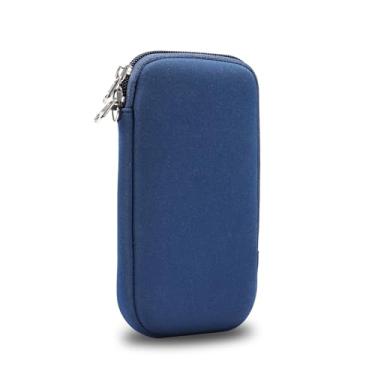 Imagem de caso de clipe de telefone Capa para telefone de neoprene de 6,1 polegadas, bolsa universal para pescoço com zíper compatível com iPhone 15 Pro, 15,14 Pro 14,13,13 Pro, 12,12 Pro, 11 Pro, XS, X, 11, XR