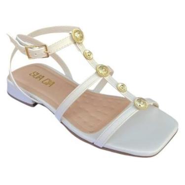 Imagem de Sandália Feminina Sua Cia Napa Soft Off White 8372.15804-Feminino