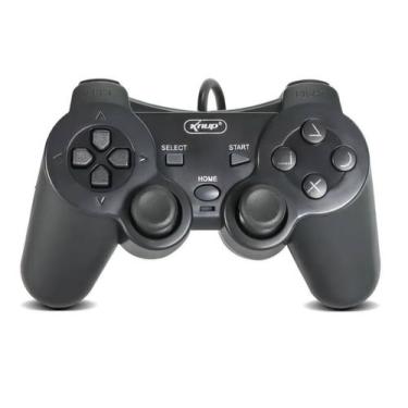 Imagem de Controle Ps2 Joystick Com Fio Analógico Plug And Play Preto gm014 - Kn