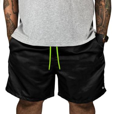 Imagem de Short Praia Masculino Extra Plus Size Elástico Com Cardao - MP Moda Ma