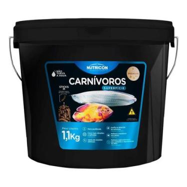 Imagem de Ração Carnívoros Superfície Nutricon para Peixes - 1,1kg - Nutricon Pe