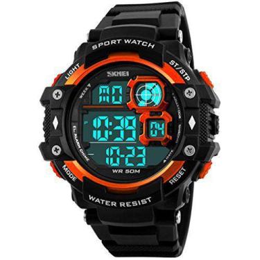 Imagem de Relógios masculinos esportivos militares multifunções alarme cronômetr