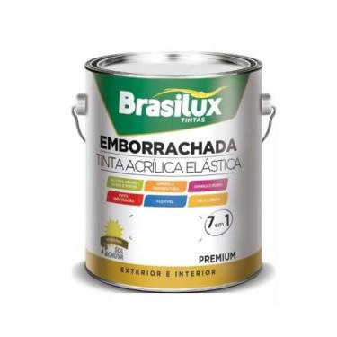 Imagem de Tinta Acrílica Emborrachada- Branco Neve 3,6 litros Brasilux