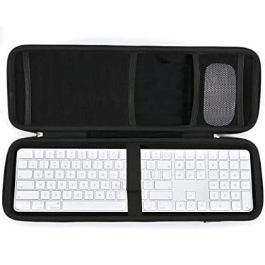 Imagem de RAIACE Estojo de armazenamento rígido compatível com teclado Apple Magic + Magic Mouse. (apenas capa) - preto