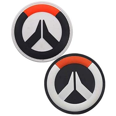 Imagem de Heiorpai Patch decorativo de borracha PVC com logotipo Overwatch, 2 peças