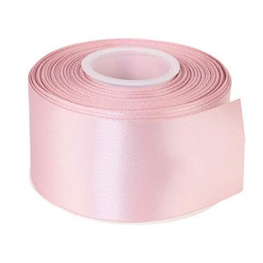 Imagem de Fita de cetim com dupla face de 5 cm da ITIsparkle 25 jardas - conjunto de rolo para embrulho de presente para festa lembrancinha de cabelo tranças de chá de bebê decoração de artesanato, ouro rosa