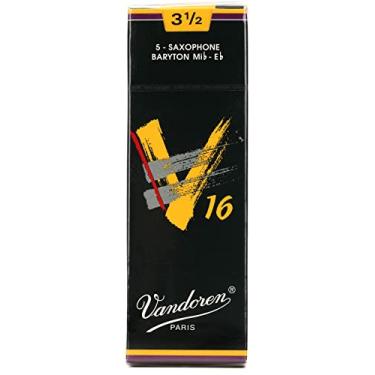Imagem de Palhetas Vandoren SR7435 para sax barítono V16 força 3,5; caixa com 5