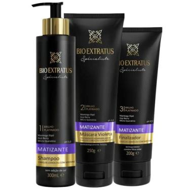 Imagem de Kit Bio Extratus Spécialiste Matizante Shampoo 300ml + Máscara Violeta