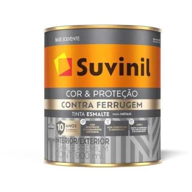 Imagem de Tinta Esmalte Contra Ferrugem Cinza Escuro 0,9L Suvinil