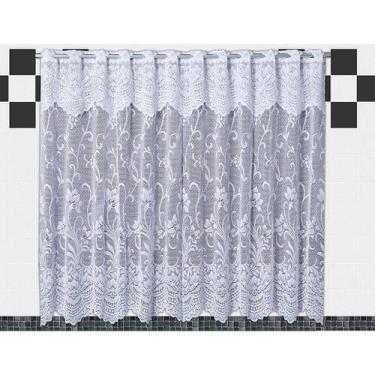 Imagem de Cortina de Renda Para Cozinha Sala ViVaz 2 metros x 1,20 m - Vivaz Cas