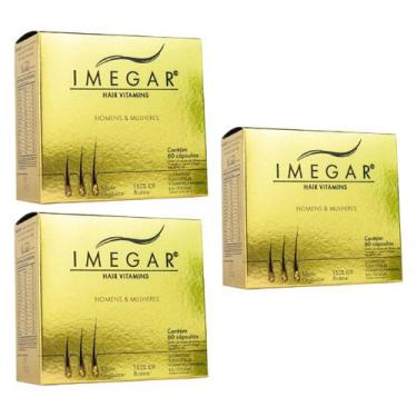 Imagem de Kit C3 Suplemento  Imegar Homens Mulheres C60  Prowin - Nutrends Mutri